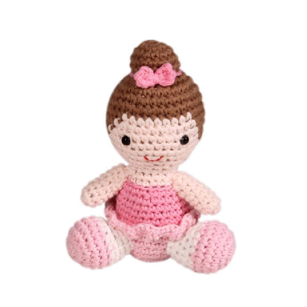 Ballerina Crochet Rattle - HoneyBug 