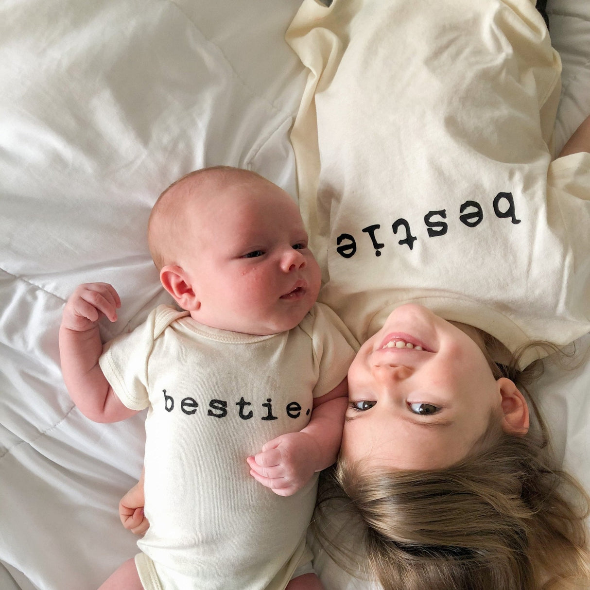 Bestie Organic Kids Graphic T-Shirt Short Sleeve - HoneyBug 