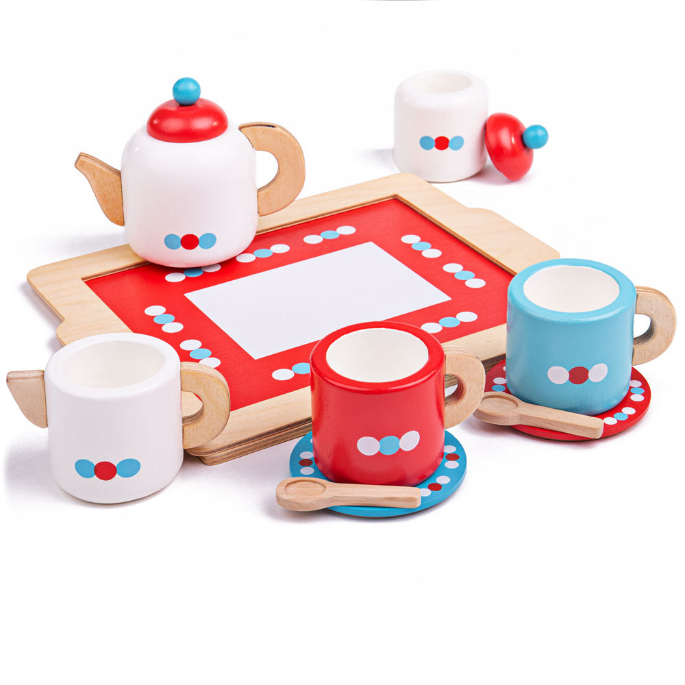 Tea Set on a Tray - HoneyBug 