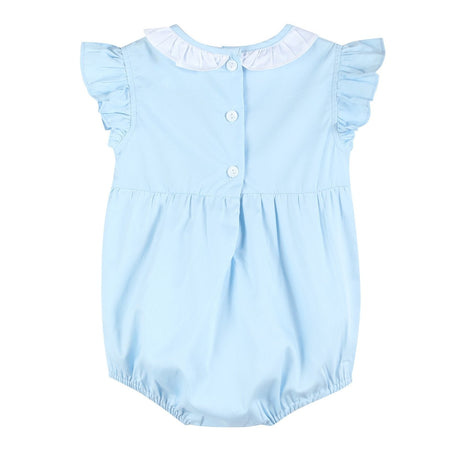 Blue Lil Sister Smocked Romper