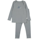 Bonne Nuit PJ- Dusty Blue - HoneyBug 