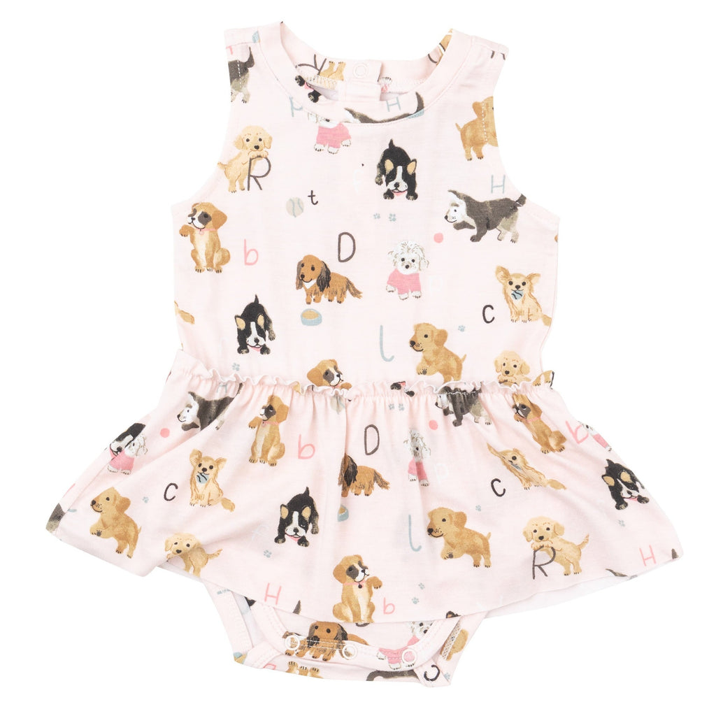 Bodysuit W/Skirt - Puppy Alphabet - HoneyBug 