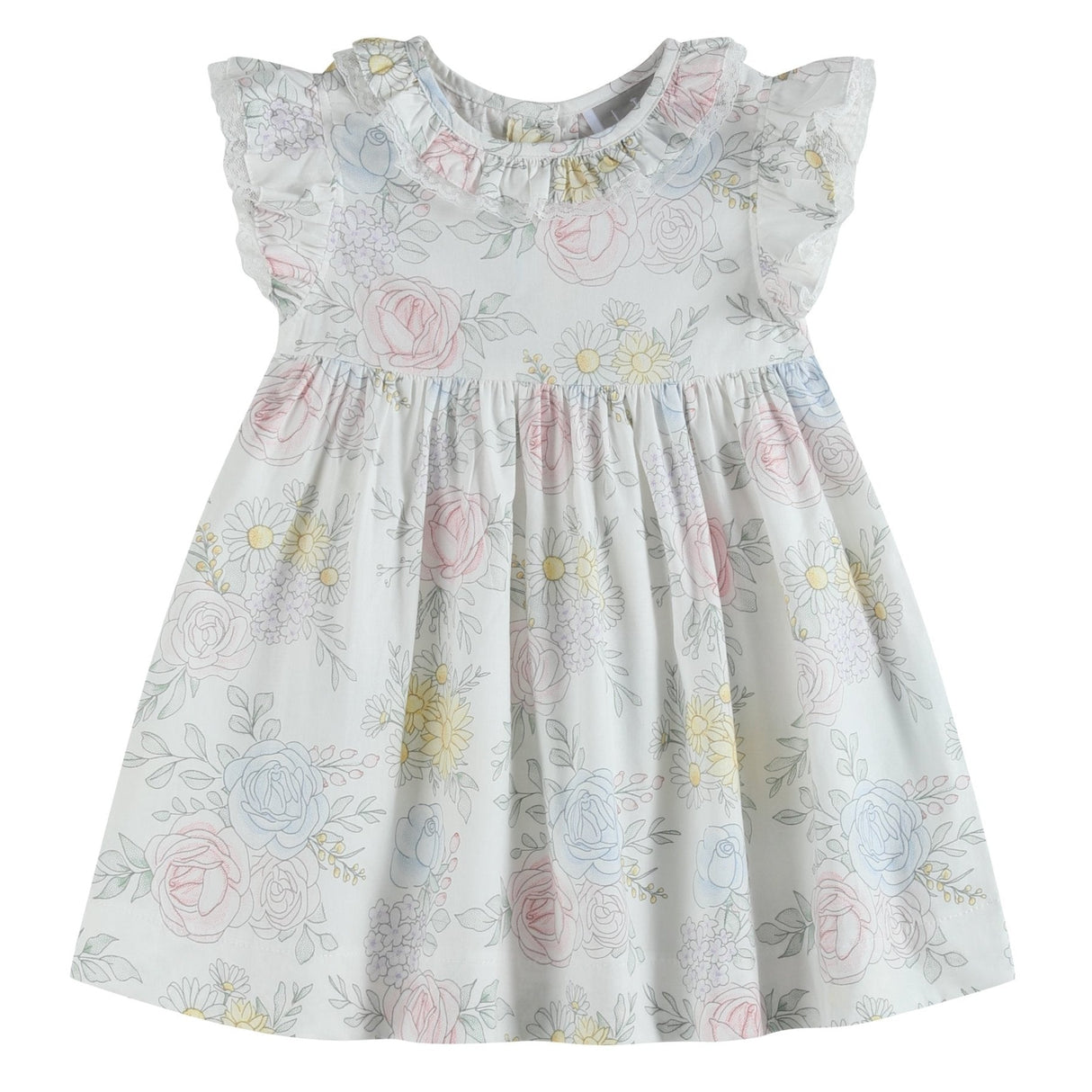 Bouquet Floral Ruffle Dress