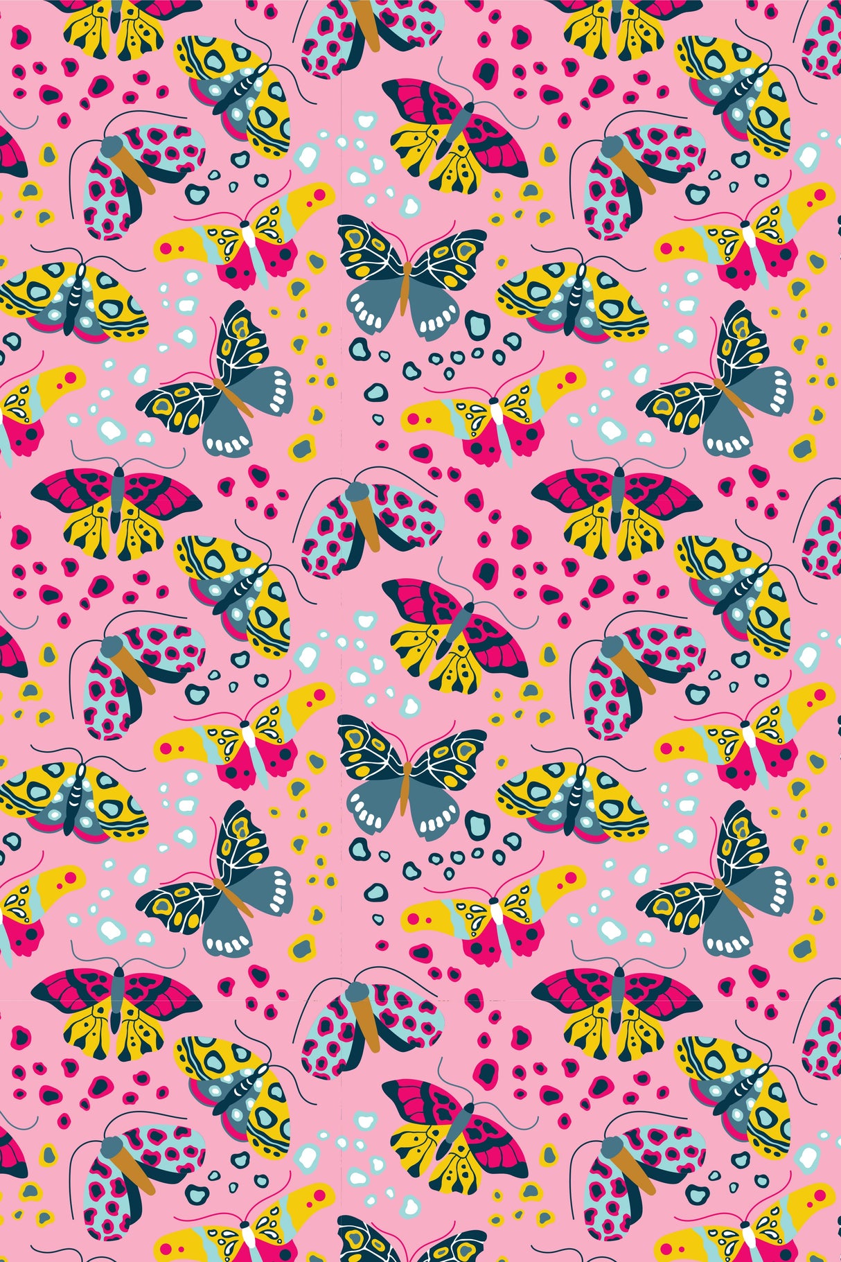 Stretchy Short Sleeve Twirl Dress - Butterflies - HoneyBug 