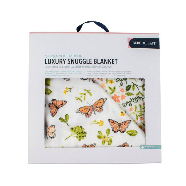 Butterfly + Flutterby Oh So Soft Snuggle Blanket - HoneyBug 