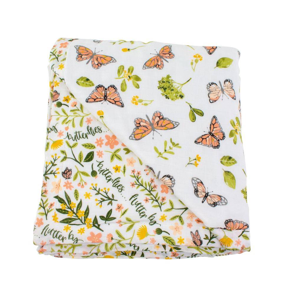 Butterfly + Flutterby Oh So Soft Snuggle Blanket - HoneyBug 