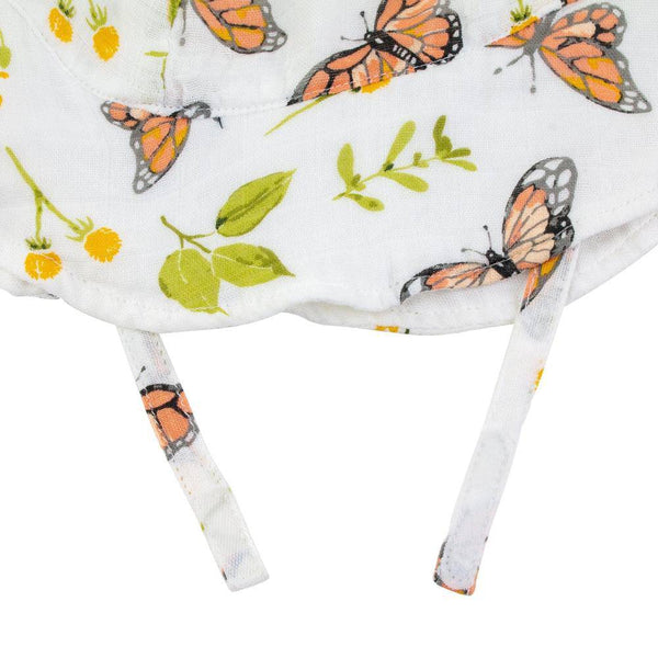 Butterfly Oh So Soft Muslin Sun Hat - HoneyBug 