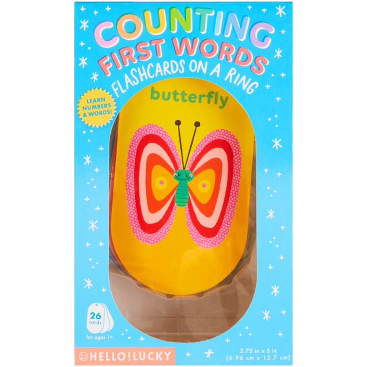 Hello!Lucky Counting First Words Flash Cards - HoneyBug 
