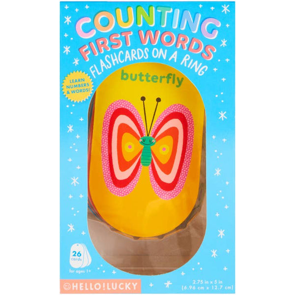Hello!Lucky Counting First Words Flash Cards - HoneyBug 