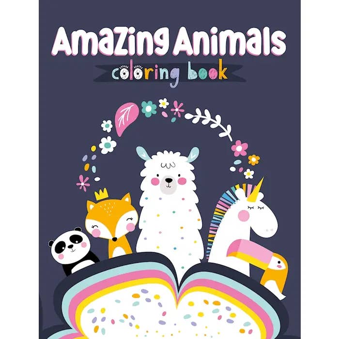 Coloring Book - Amazing Animals - HoneyBug 