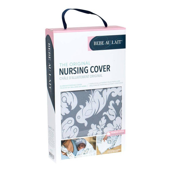 Chateau Silver Cotton Nursing Cover - HoneyBug 