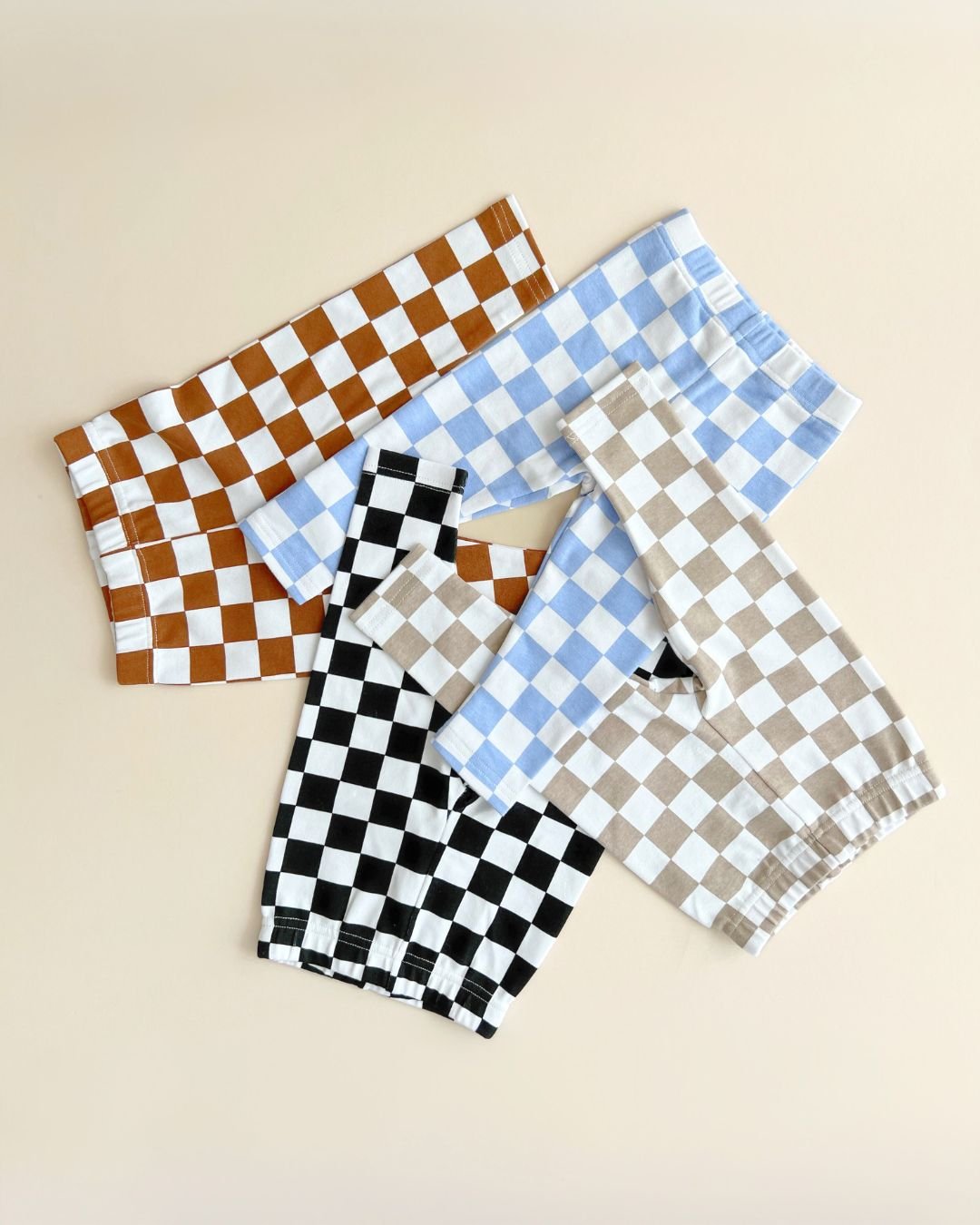 Checkered Leggings | Black - HoneyBug 