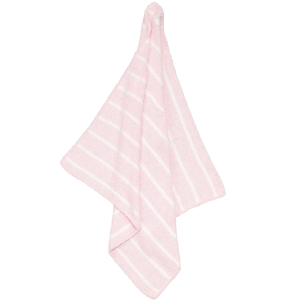 Chenille Blanket - Pretty Pink / Ivory - HoneyBug 