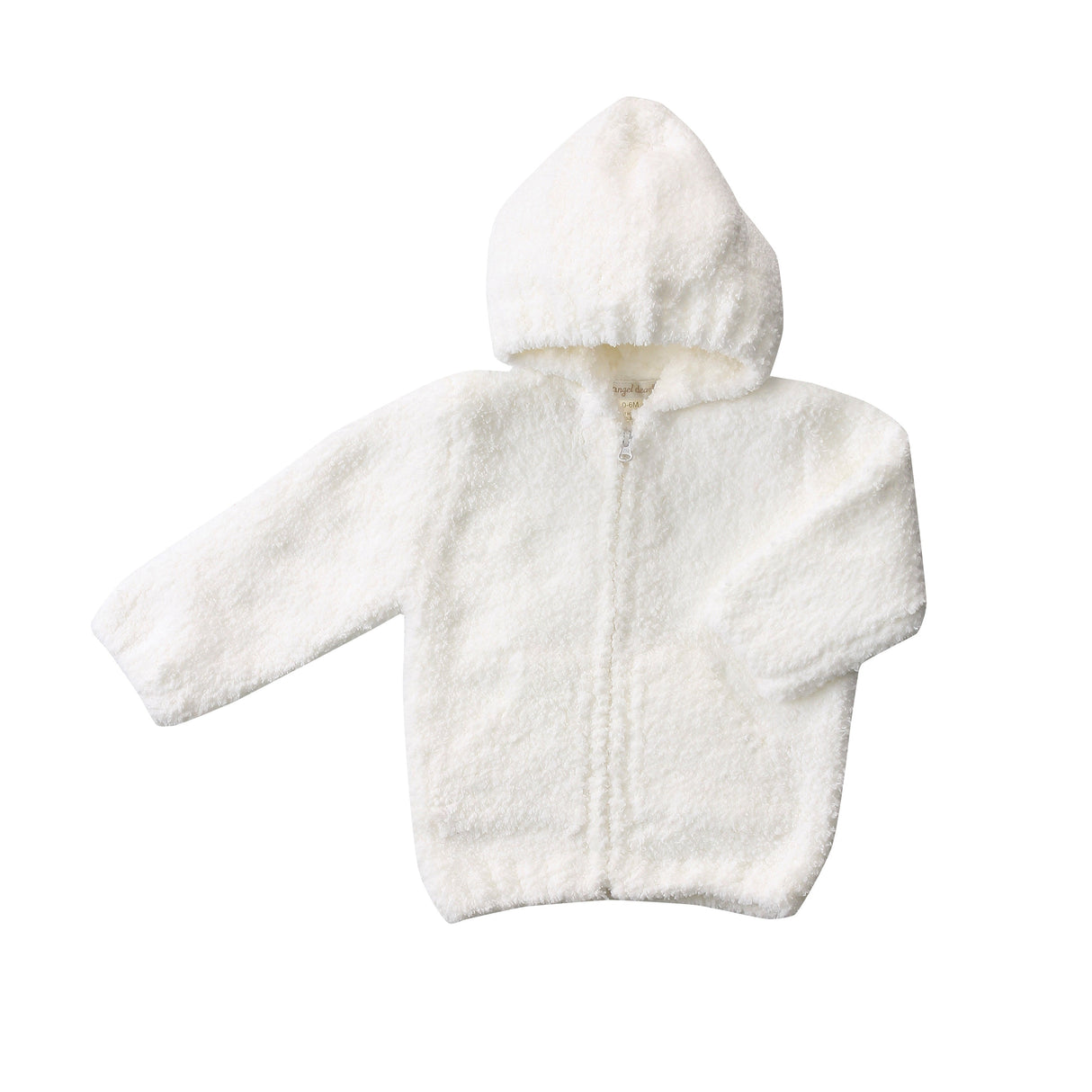 Chenille Hoodie - White - HoneyBug 