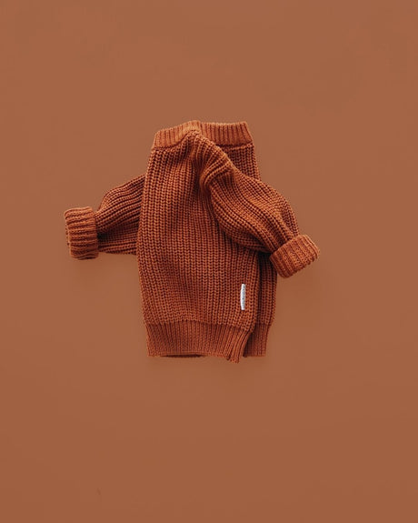 Chunky Knit Sweater | Rust - HoneyBug 