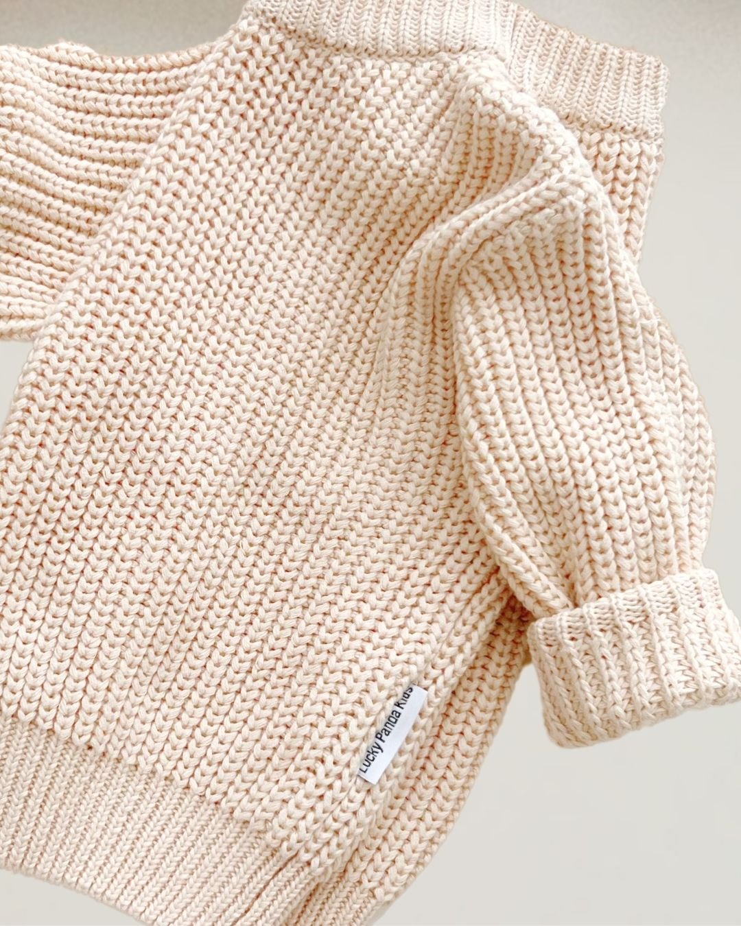 Chunky Knit Sweater | Vanilla - HoneyBug 