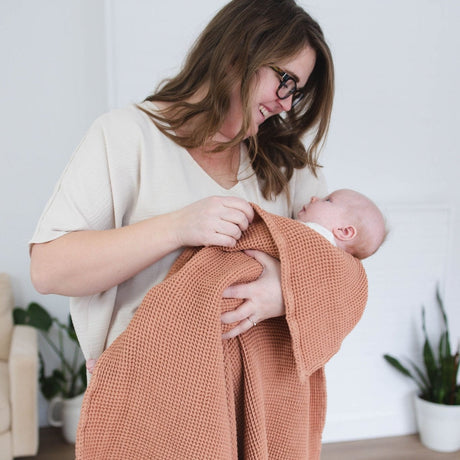 Cinnamon Waffle Baby Blanket