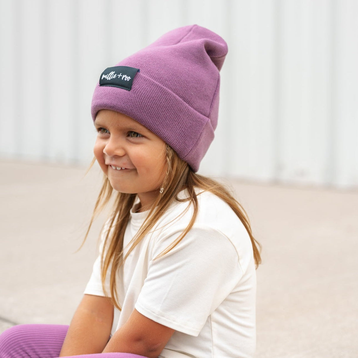 BAMBOO CUFF BEANIE- Plum - HoneyBug 