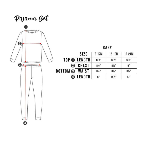 Cloud Pajama Set (0-24m) - HoneyBug 