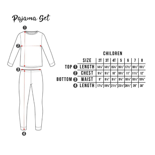 Cloud Pajama Set (2T-6Y) - HoneyBug 