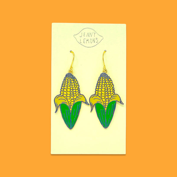 Corn Charm Earrings - HoneyBug 