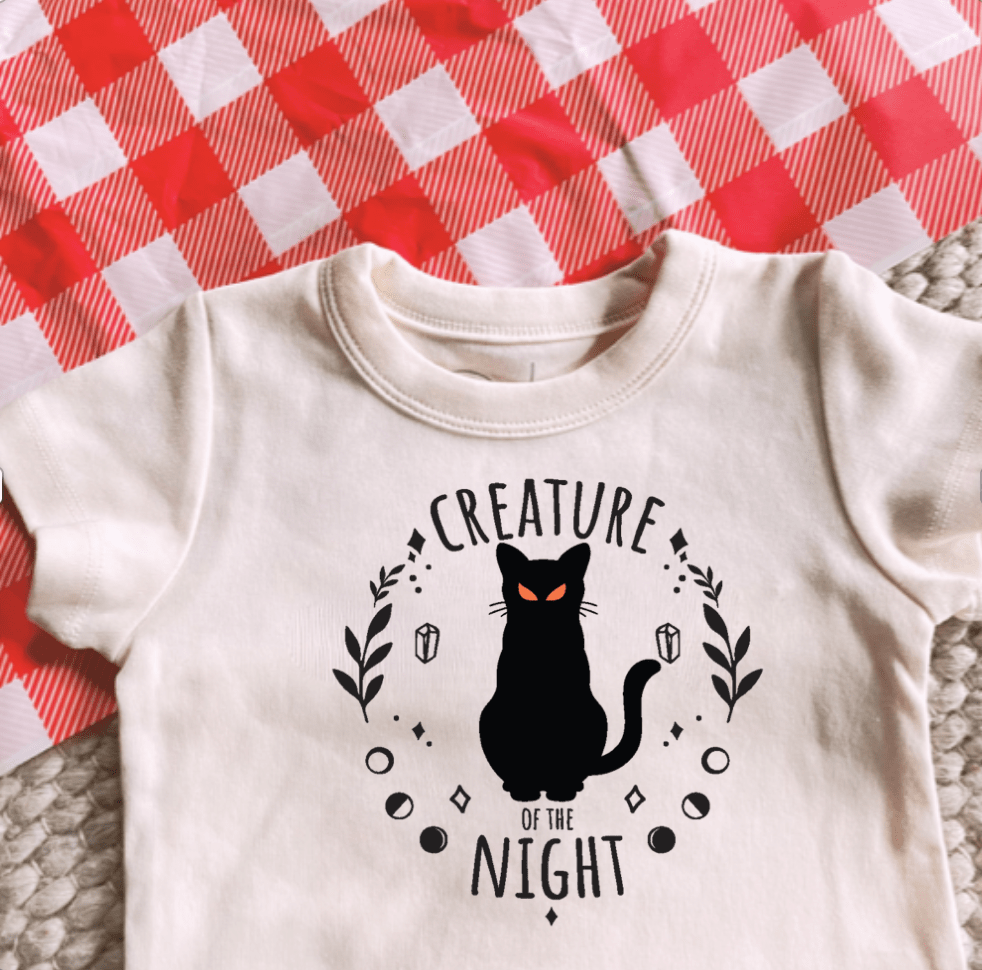 graphic bodysuit | creature of the night - HoneyBug 