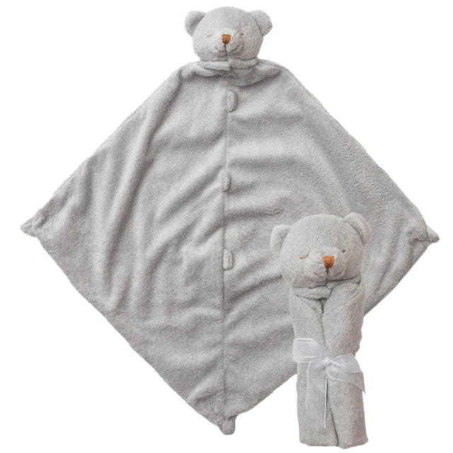Cuddle Twins - Grey Bear Blankie - HoneyBug 