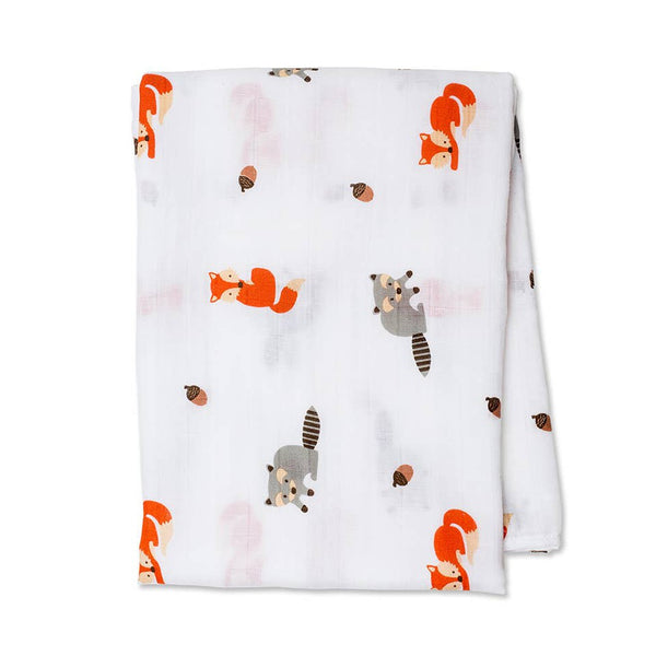 Classic Muslin Swaddle - Forest Friends - HoneyBug 