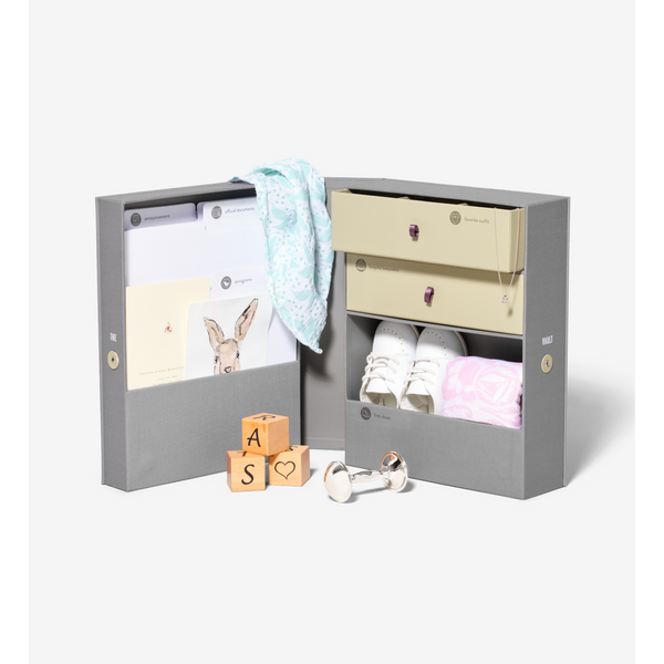 Baby Vault Keepsake & Overflow Box Gift Set by Savor - HoneyBug 