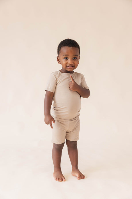 Desert Lark - CloudBlend™ Short Sleeve Pajamas Set - HoneyBug 