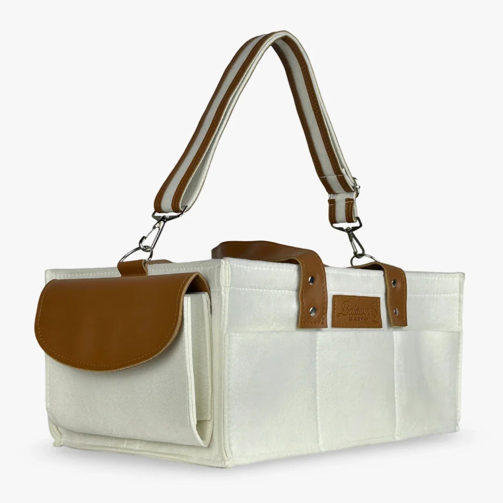 Magnolia Cream Diaper Caddy