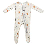 Dogs Zippered Footie - HoneyBug 