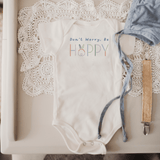 graphic bodysuit | don't worry be hoppy - HoneyBug 