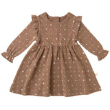 Organic Girls Ruffle Dress - Sparkle - HoneyBug 