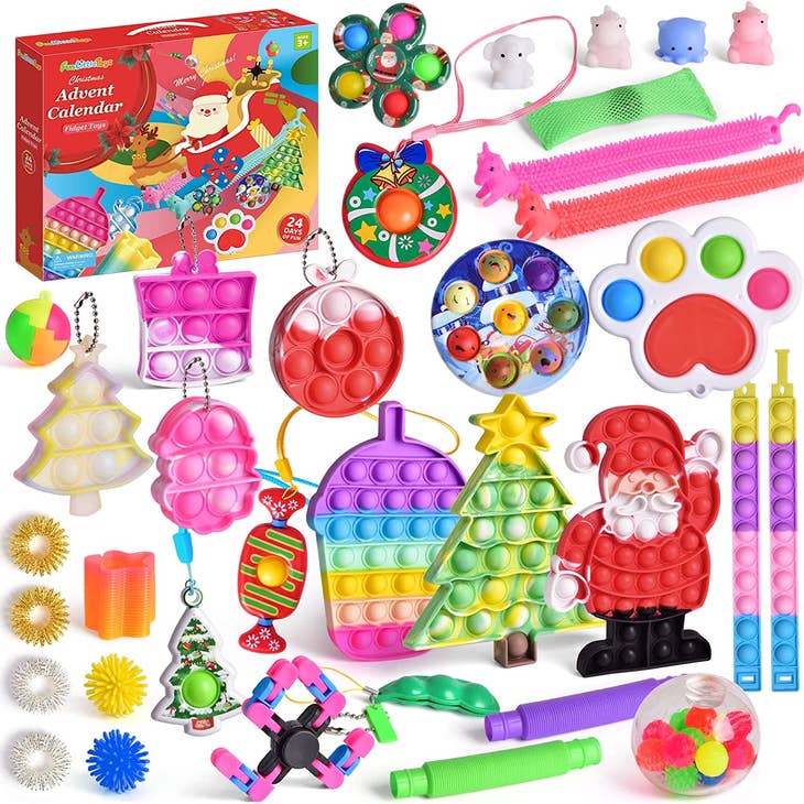 35 Pcs Fidget Toys Pack Advent Calendar - HoneyBug 