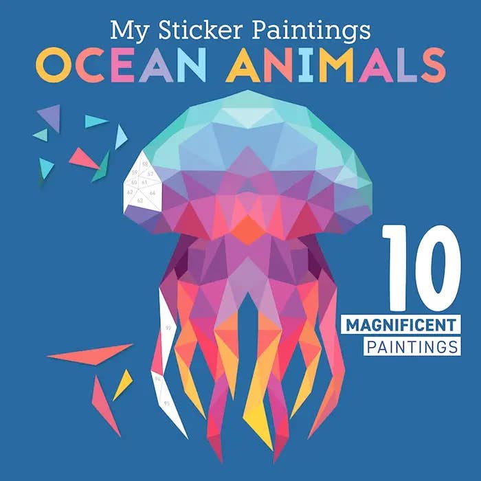 Activity Book - My Sticker Paintings: Ocean Animals - HoneyBug 