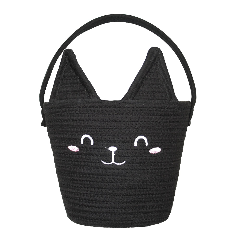 Black Cat Halloween Basket - HoneyBug 