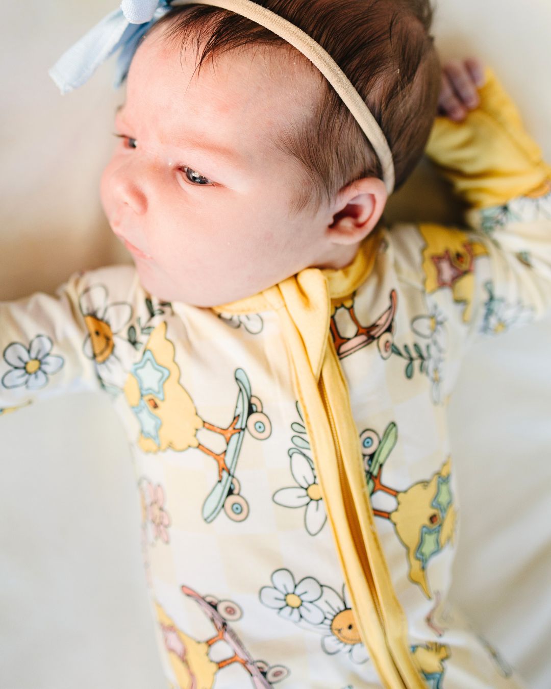 Easter Bamboo Zip Romper | Skater Chick - HoneyBug 