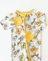 Easter Bamboo Zip Romper | Skater Chick - HoneyBug 
