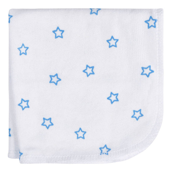 4-Pack Baby Boys Stars Washcloths - HoneyBug 