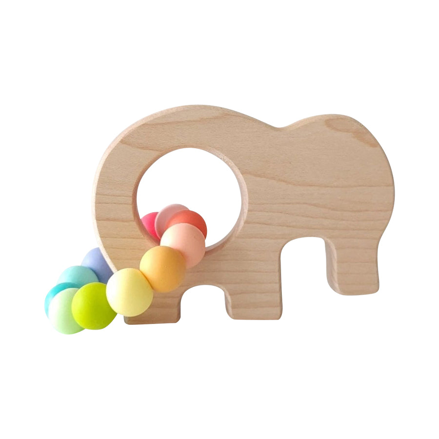 Elephant Wooden Grasping Toy - HoneyBug 