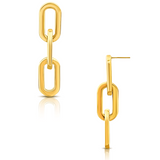 Gage Oversized Link Earring - HoneyBug 