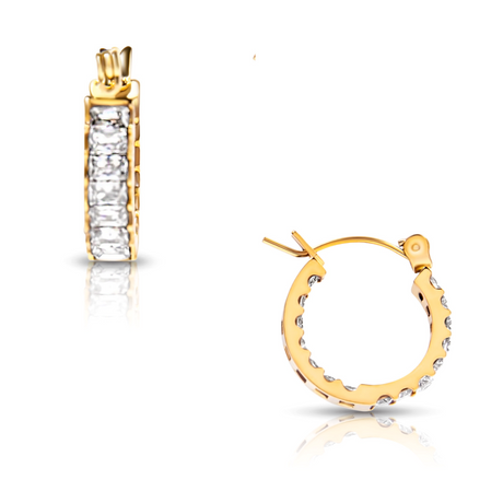 Lyndsay Huggie Hoop Earring - HoneyBug 