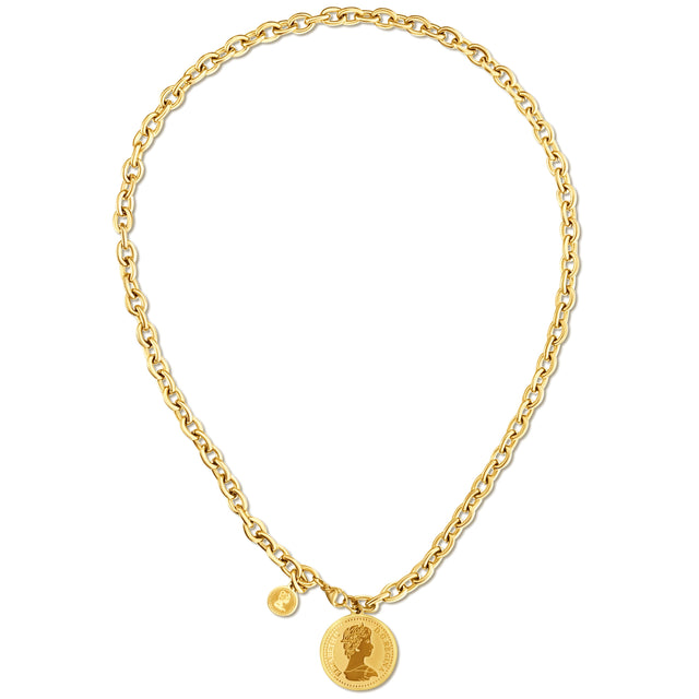Odette Coin Chain Necklace - HoneyBug 