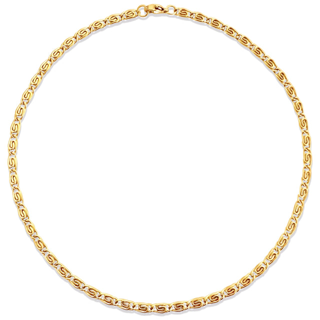 Ornella Snail Chain Choker Necklace - HoneyBug 