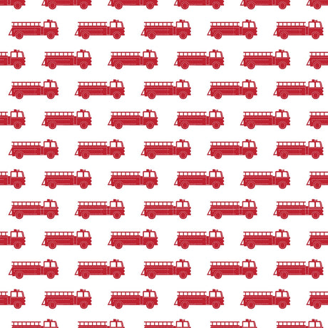 Hudson Boys' Short Set - Fire Truck Red - HoneyBug 