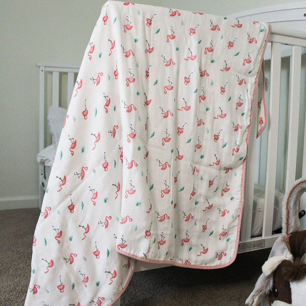 Flamingo Blanket - HoneyBug 