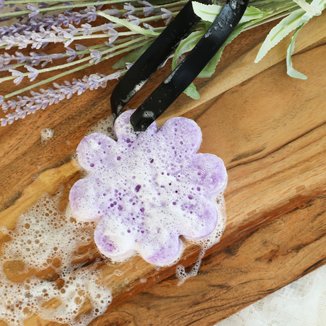 French Lavender Wild Flower Bath Sponge - HoneyBug 