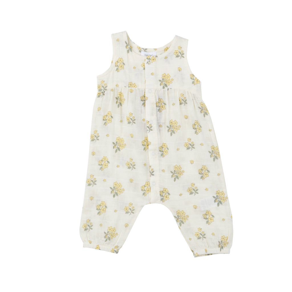 Front Opening Romper - Buttercup Bouquets - HoneyBug 