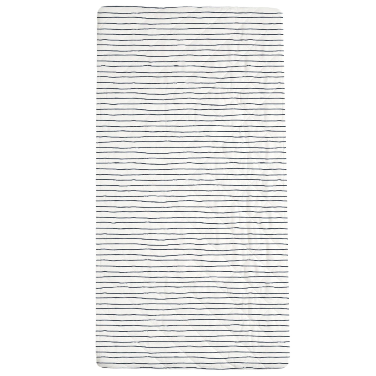 Organic Changing Pad Cover - Navy Stripes - HoneyBug 